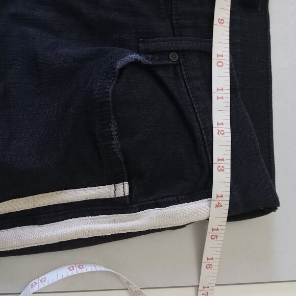 MOTHER Black Cropped Jeans with White Stripes - Picture 13 of 15